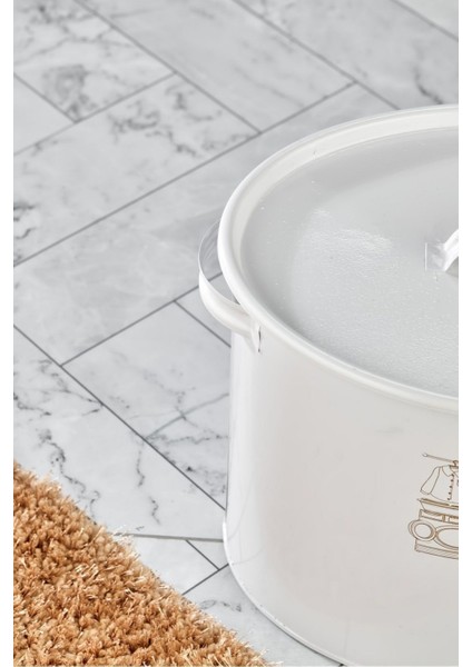 10 Lt Bölmeli Metal Deterjan Saklama Kutusu - Tablet Toz Deterjanlık Saklama Kabı Banyo Düzenleyici modelleri