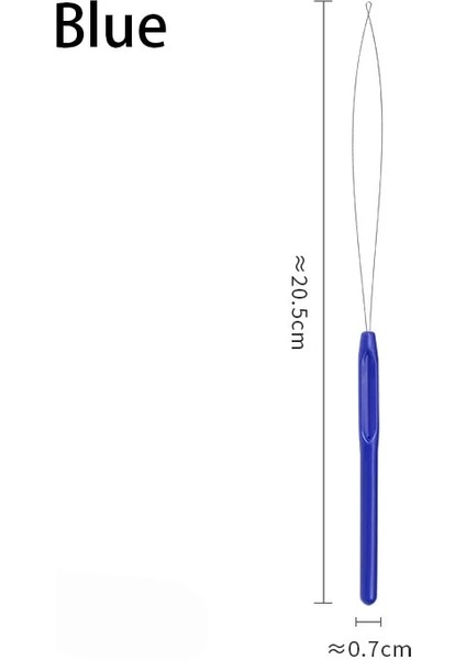 Mavi Stil Mikro Halkalar Döngü Aracı Geçirici Boncuk Konu Perforasyon Için Iğne Çekerek Saplı Dayanıklı Geçirici (Yurt Dışından)