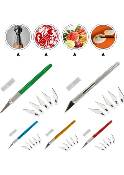 Mavi Stil Sanat Kesme Aleti Zanaat Kesme Bıçak Alüminyum Alaşımlı Ahşap Kesici Oyma Bıçağı Kağıt Kesici Zanaat Dikiş Aksesuarları Kesme Aletleri (Yurt Dışından) fırsatları