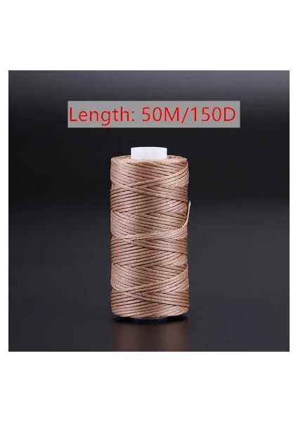 No.4 Stili D Kalınlığında Mumlu Iplik Deri Mumlu Kordon Diy El Sanatları Aracı El Dikiş Ipliği Düz Mumlu Dikiş Hattı (Yurt Dışından)