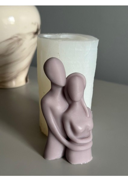 Sarılan Çift Silikon Kalıp