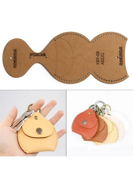 Akrilik Tarzı Yeni Deri El Sanatları Kişilik Bozuk Para Cüzdanı Dikiş Desen Sert Kraft Kağıt ve Akrilik Dıy Şablon 8.5 cm * 8.3 cm Dıy Deri Araçları (Yurt Dışından)