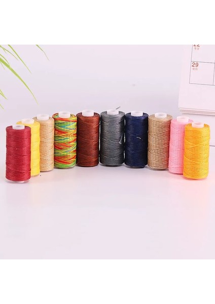 No.9 Stili D Hq Kalınlığı Mumlu Iplik Deri Mumlu Kordon Diy El Sanatları Aracı El Dikiş Ipliği Düz Mumlu Dikiş Hattı (Yurt Dışından) indirimleri