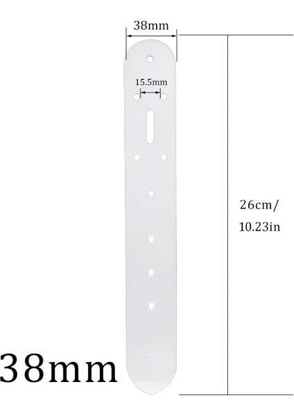 38MM Tarzı Rorgeto Akrilik Deri Kemer Tokası Kafa Sonu Konumlandırma Şablonları Dıy Delik Delme Deri Kemer Kütük Yumruk Zanaat Aksesuarları (Yurt Dışından)