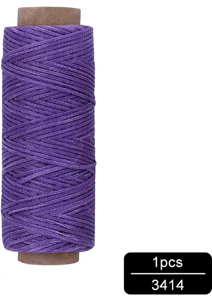 NO.3414 Stili Mıusıe 1 Adet D 1mm Deri Mumlu Iplik Kablosu Dıy El Sanatları Aracı El Dikiş Ipliği Düz Mumlu Dikiş Hattı (Yurt Dışından)