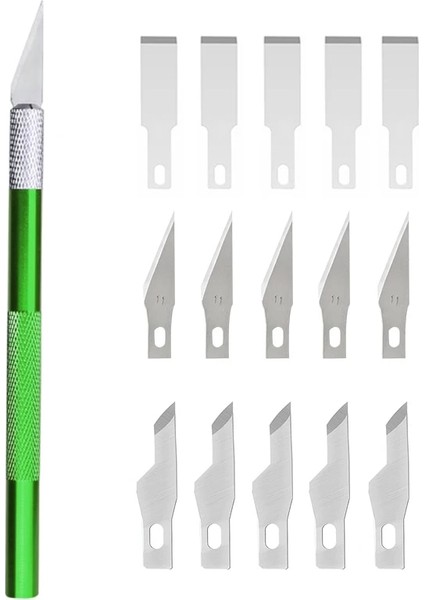 Yeşil Tarzı Lmdz Sal Bıçak Gravür Araçları Kiti Çok Fonksiyonlu Oyma Kesici Metal Kolu Kaymaz Bıçaklar Dıy Tamir El Aletleri (Yurt Dışından)