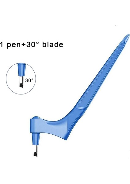 Mavi-Set1 Stili Zanaat Kesme Aleti Dönen Bıçak Kağıt Kesici 3 Oyma Bıçağı Bıçakları Kesme Kalem Dıy Sanat Aşınmaya Dayanıklı Sanat Kesme Aletleri (Yurt Dışından)