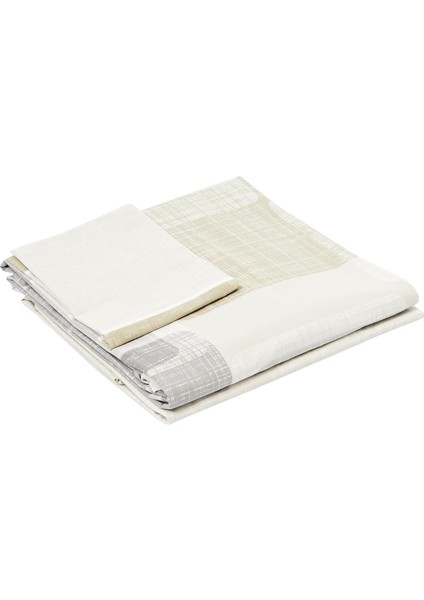 Pamuk Domino Nevresim Takımı Kahverengi Tek Kişilik