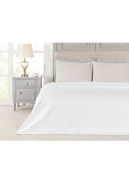 Coco Ethan Tek Kişilik Pike, Beyaz 160 x 220 cm