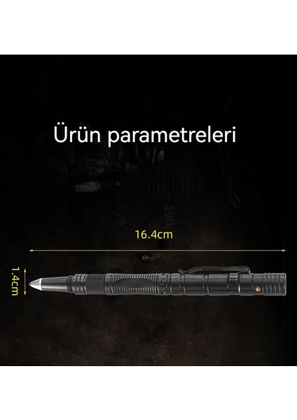Açık Paslanmaz Çelik LED Aydınlatma Kendini Savunma Kamp Kalem Aracı (Yurt Dışından)