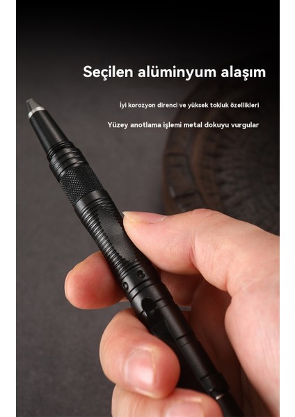 Açık Paslanmaz Çelik LED Aydınlatma Kendini Savunma Kamp Kalem Aracı (Yurt Dışından)