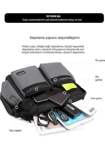 Erkek Çapraz Omuz Açık Spor Büyük Kapasiteli Seyahat Omuz Çantası (Yurt Dışından) modelleri