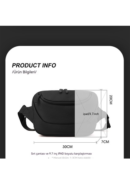 Günlük Banliyö Rahat Çapraz Omuz Anti-Sıçrayan Su Büyük Kapasiteli Göğüs Çantası (Yurt Dışından) indirimleri