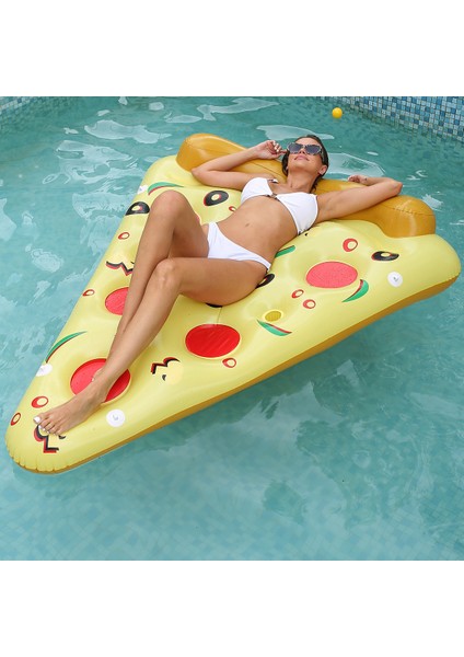Yaz Açık Yüzme Havuzu Şişme Pizza Pvc Yetişkin Su Şezlong (Yurt Dışından) modelleri
