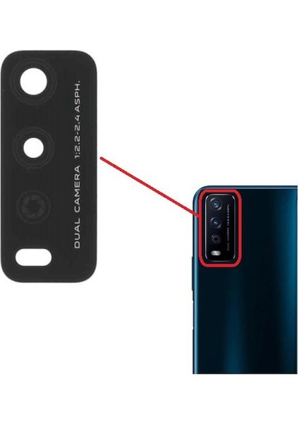 Vivo Y12S Ile Uyumlu Kamera Camı Ithal Set
