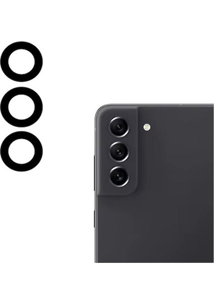 Galaxy S21FE G990 Ile Uyumlu Kamera Camı Ithal Set