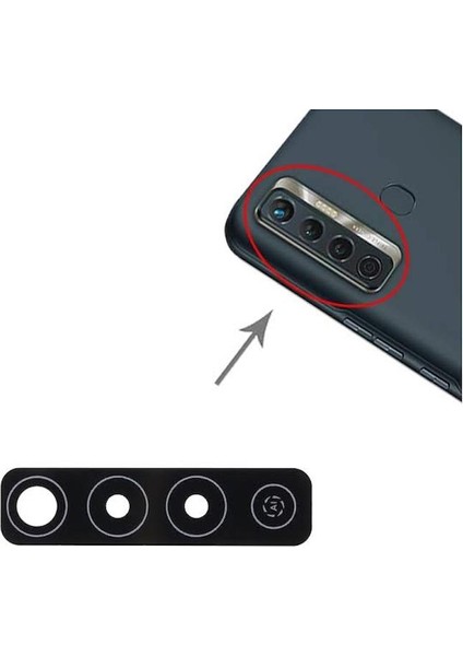 Tecno Camon 17 Ile Uyumlu Kamera Camı Ithal Set Siyah Cg6 CG6J