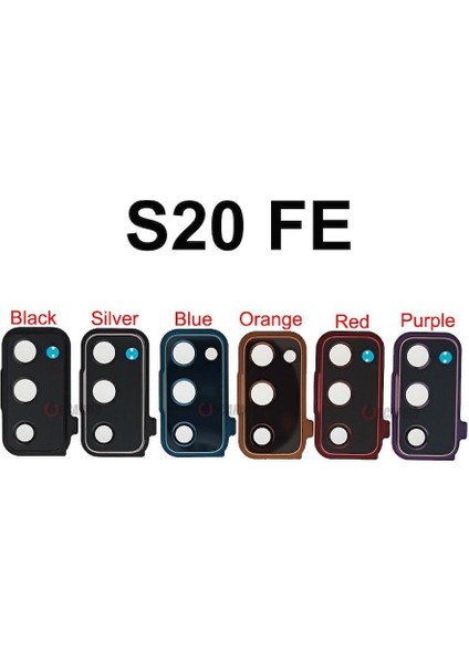 Galaxy S20FE G780F Ile Uyumlu Kamera Camı Ithal Full Set Mavi