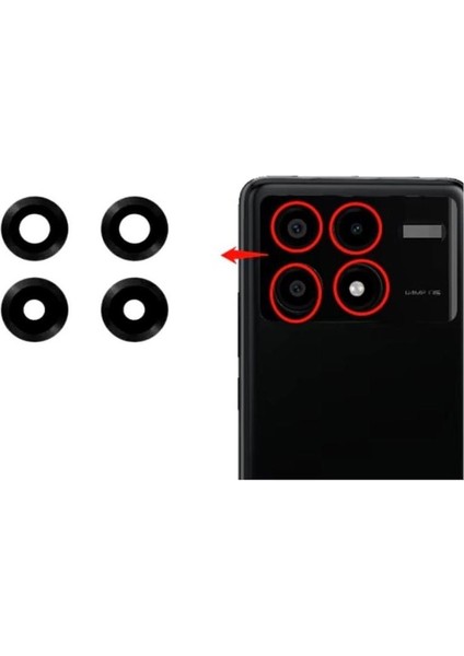 Poco X6 Pro Ile Uyumlu Kamera Camı Ithal Set 2311DRK48G 2311DRK48I