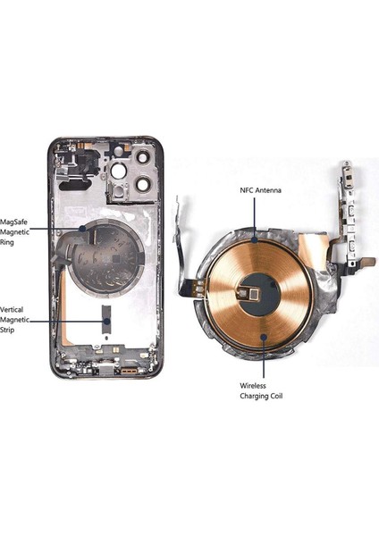 Apple iPhone 13 Pro Ile Uyumlu Nfc Kablosuz Şarj Bandı Flex Ithal