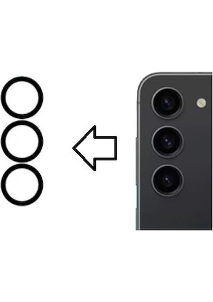 Galaxy S23 S911 Ile Uyumlu Kamera Camı Ithal Set