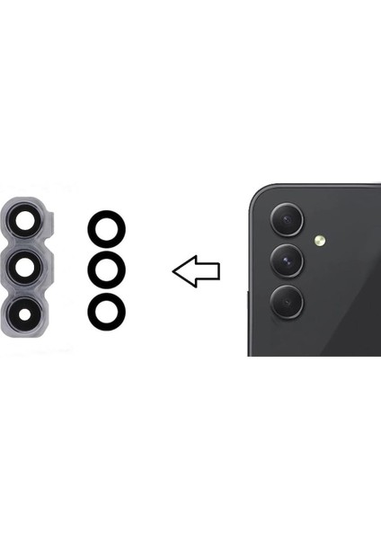 Galaxy A54 5g A546 Ile Uyumlu Kamera Camı Ithal Full Set