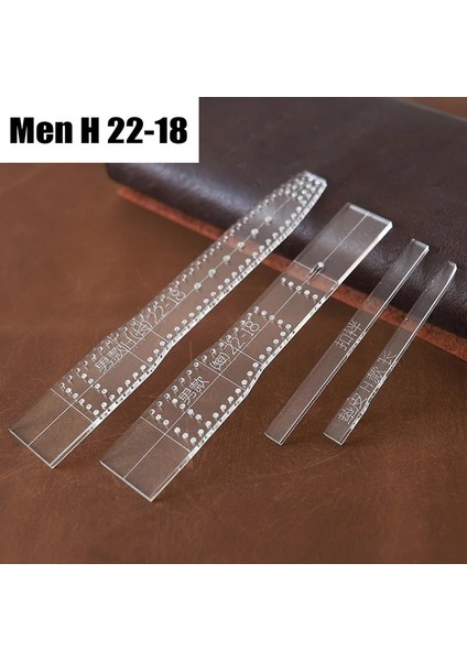 ERKEK-H22-18-1SET Tarzı Deri El Sanatları Araçları Şeffaf Akrilik Saat Kayışı Şablonu Ev Dıy Malzemeleri Saat Kayışı Kalıp Erkekler ve Kadınlar (Yurt Dışından)