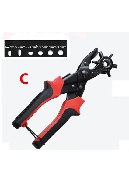 C Tarzı Leathercraft Delme Deri Delik Delme Kemerler Için Dikiş Pense Perforatör Kuşgözü Delici Deri El Sanatları Araçları (Yurt Dışından)