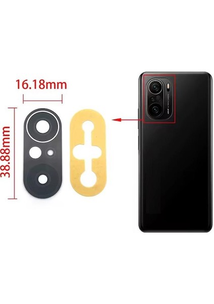 Redmi K40 Ile Uyumlu Kamera Camı Ithal Set