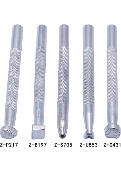 Z-S706 Tarzı Metal Deri Çalışma Eyer Yapma Araçları Oyma Deri El Sanatları Pullar Deri El Sanatları Damgalama Katı Metal Printinting Aracı 1 Adet (Yurt Dışından)