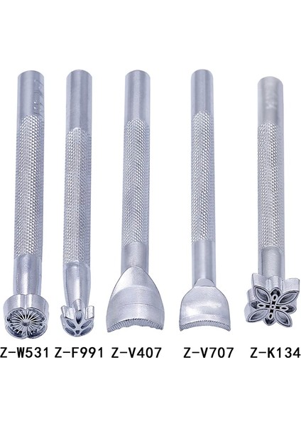 Z-S706 Tarzı Metal Deri Çalışma Eyer Yapma Araçları Oyma Deri El Sanatları Pullar Deri El Sanatları Damgalama Katı Metal Printinting Aracı 1 Adet (Yurt Dışından)