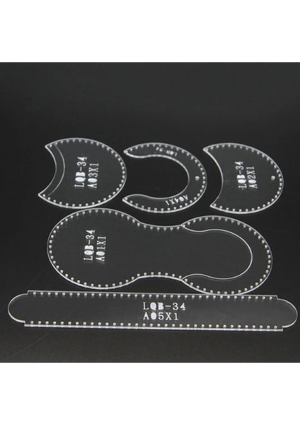 Şeffaf1 Tarzı 1pc Şeffaf Çanta Deri El Sanatları Akrilik Cüzdan Çanta Desen Stencil Şablon Aracı Dıy Seti (Yurt Dışından)