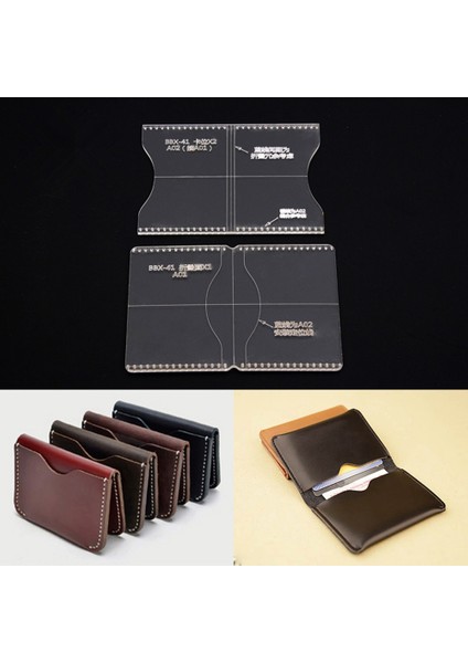 Şeffaf1 Tarzı 1pc Şeffaf Çanta Deri El Sanatları Akrilik Cüzdan Çanta Desen Stencil Şablon Aracı Dıy Seti (Yurt Dışından) modelleri