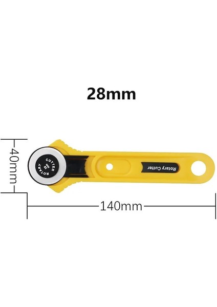 28MM Tarzı Döner Kesici Seti Bıçakları Kumaş Dairesel Kapitone Kesme Patchwork Leathercraft Dikiş Aracı Kapitone Deri Kesici (Yurt Dışından)
