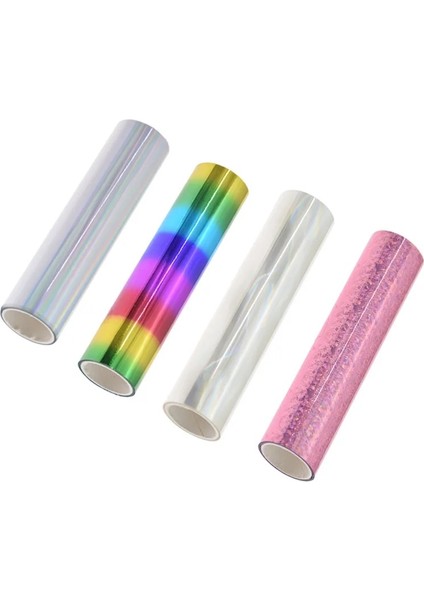 No.6 Stili Chzimade 4rollslot 5m Sıcak Damgalama Folyo Kağıt Holografik Isı Transferi Vinil Film Giyim Diy El Yapımı El Sanatları (Yurt Dışından)