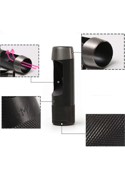 6mm Tarzı Seçtiğiniz Için 1mm ~ Setleri Delik Delgeç Deri Delgeç Yuvarlak Çelik Deri El Sanatları Içi Boş Delik Delme Contaları Kauçuk Araçları (Yurt Dışından) modelleri