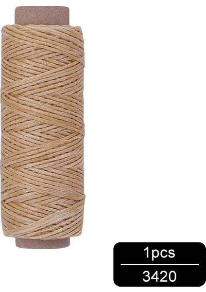 NO.3420 Tarzı Mıusıe 1 Adet D 1mm Deri Mumlu Iplik Kablosu Dıy El Sanatları Aracı El Dikiş Ipliği Düz Mumlu Dikiş Hattı (Yurt Dışından)