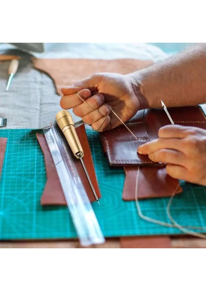 1 Adet Tarzı Bakır Bız Kiti Deri Dikiş Kanvas Çadır Ayakkabı Dikiş Bız Konik Araçları Deri El Sanatları Iğne Seti Tamir Aracı El Dikiş (Yurt Dışından) modelleri