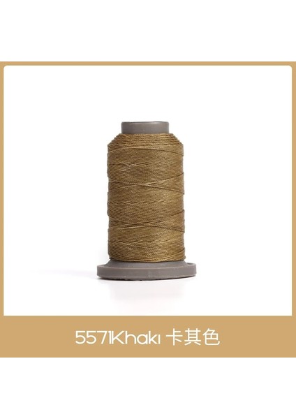 Haki-1 Makara Stili Wuta 90 M Yuvarlak Mumlu Iplik Tamir Kablosu Dize Polyester El Dikiş Hattı Örgülü Bilezik Dıy Aksesuarları Deri El Sanatları (Yurt Dışından)