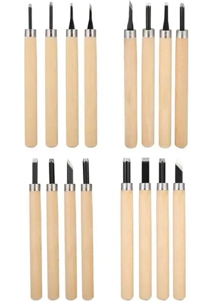 No.4 Stili 4 Adet Ahşap Oyma Bıçağı Manuel Kalemtıraş Damga Bıçaklar Oyma Gravür Çalışma Alet Takımı Dikiş Aksesuarları Tamir El Aletleri (Yurt Dışından) modelleri