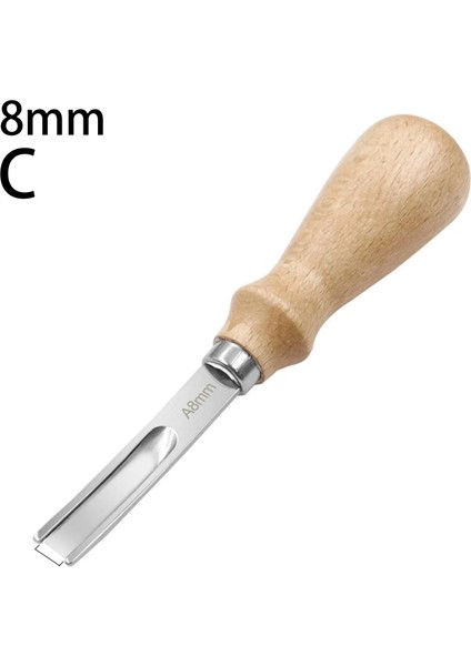 8mm Tarzı 3 Boyutu A4MM A6MM A8MM Pratik Deri El Sanatları Kenar Beveler Skiving Beveling Bıçak Dıy Kesme El Sanatları Aracı Ahşap Saplı (Yurt Dışından)