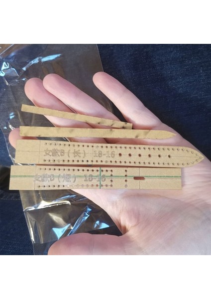 STRAP-P-D20 Stili Dıy El Yapımı Deri Kol Saati Kayışı Akrilik Şablon Dikiş Çizim Kordonlu Saat Şeffaf Tasarım Desen Deri Şablon Aracı (Yurt Dışından) fırsatları