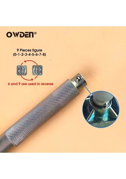 Owden "leathercraft Şekil Damgalama Seti Için Profesyonel Numara Damgalama Aracı Kiti (Yurt Dışından) modelleri