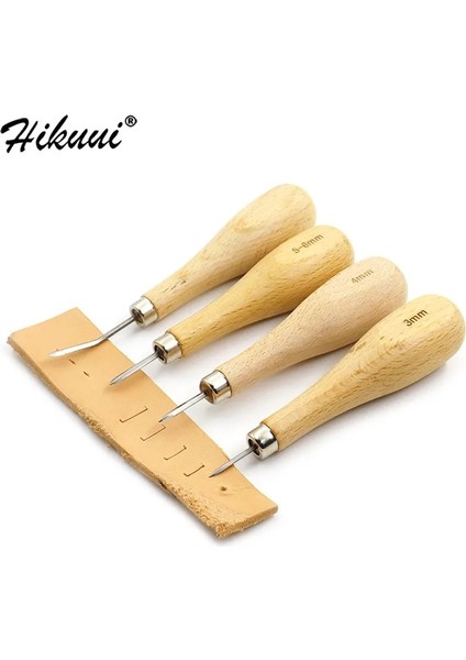 4mm Tarzı 1 Adet Ahşap Elmas Eşkenar Dörtgen Awl Kavisli Koni Dıy Deri Dikiş Dikiş Raybalama Awl Deri El Sanatları Yumruk Araçları (Yurt Dışından) fiyatları