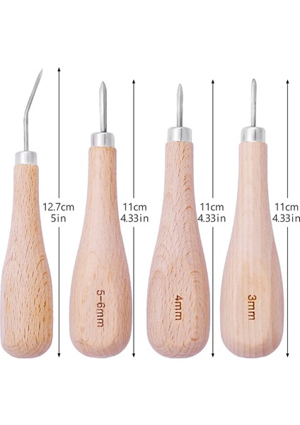 4mm Tarzı 1 Adet Ahşap Elmas Eşkenar Dörtgen Awl Kavisli Koni Dıy Deri Dikiş Dikiş Raybalama Awl Deri El Sanatları Yumruk Araçları (Yurt Dışından) modelleri