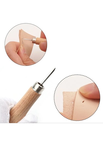 4mm Tarzı 1 Adet Ahşap Elmas Eşkenar Dörtgen Awl Kavisli Koni Dıy Deri Dikiş Dikiş Raybalama Awl Deri El Sanatları Yumruk Araçları (Yurt Dışından) fırsatları