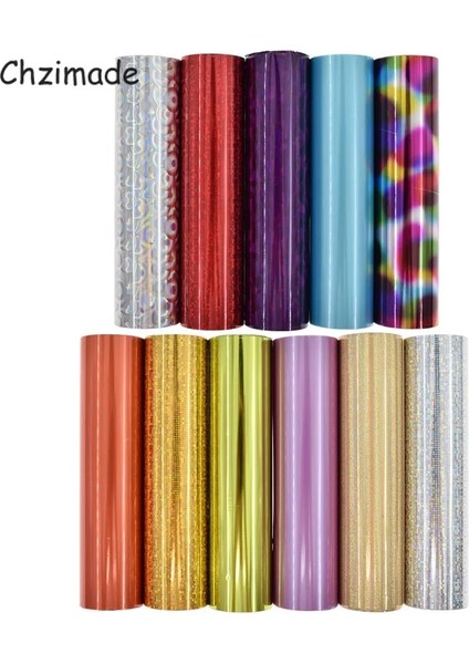 No.3 Tarzı Chzimade Sıcak Damgalama Folyo Kağıt Holografik Isı Transferi Vinil Film T-Shirt Giyim Diy El Yapımı El Sanatları Dekorasyon (Yurt Dışından) modelleri