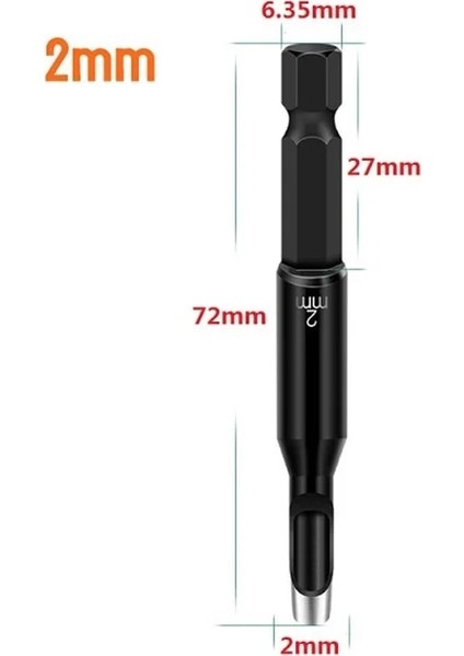 2mm Tarzı Deri Delik Delme Aracı Hex Shank Karbon Çelik Yuvarlak Içi Boş Yumruk Matkap Uçları Çok Amaçlı Modelleme Hobi El Sanatları (Yurt Dışından)