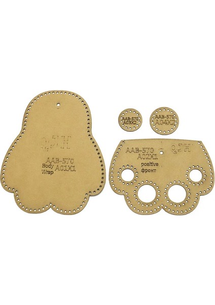 Deri Diy Zanaat Araçları Kraft Kağıt Şablon Kalıp Kedi Pençe Bozuk Para Cüzdanı Kulaklık Saklama Çantası El Yapımı Dikiş Tasarım Çizim (Yurt Dışından)