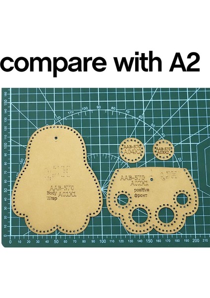 Deri Diy Zanaat Araçları Kraft Kağıt Şablon Kalıp Kedi Pençe Bozuk Para Cüzdanı Kulaklık Saklama Çantası El Yapımı Dikiş Tasarım Çizim (Yurt Dışından)
